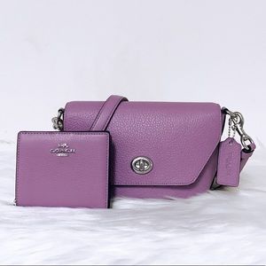 New💃Coach Karlee Crossbody and Snap Wallet Set